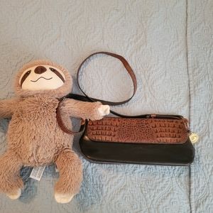 Brahmin Crocidile Lined Purse